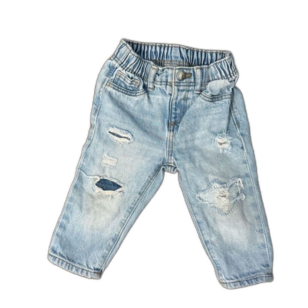 Old Navy Light Blue Denim Pants 6-12MO